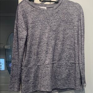 Liz Claiborne Purple Sparkle Lightweight Stretchy ling sleeve top